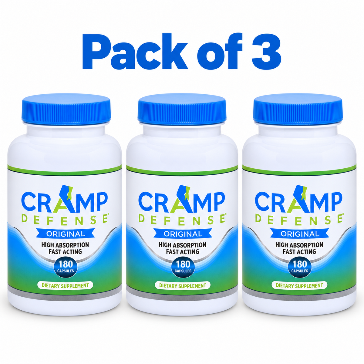 Cramp Defense Original Magnesium Malate – 180 Capsules